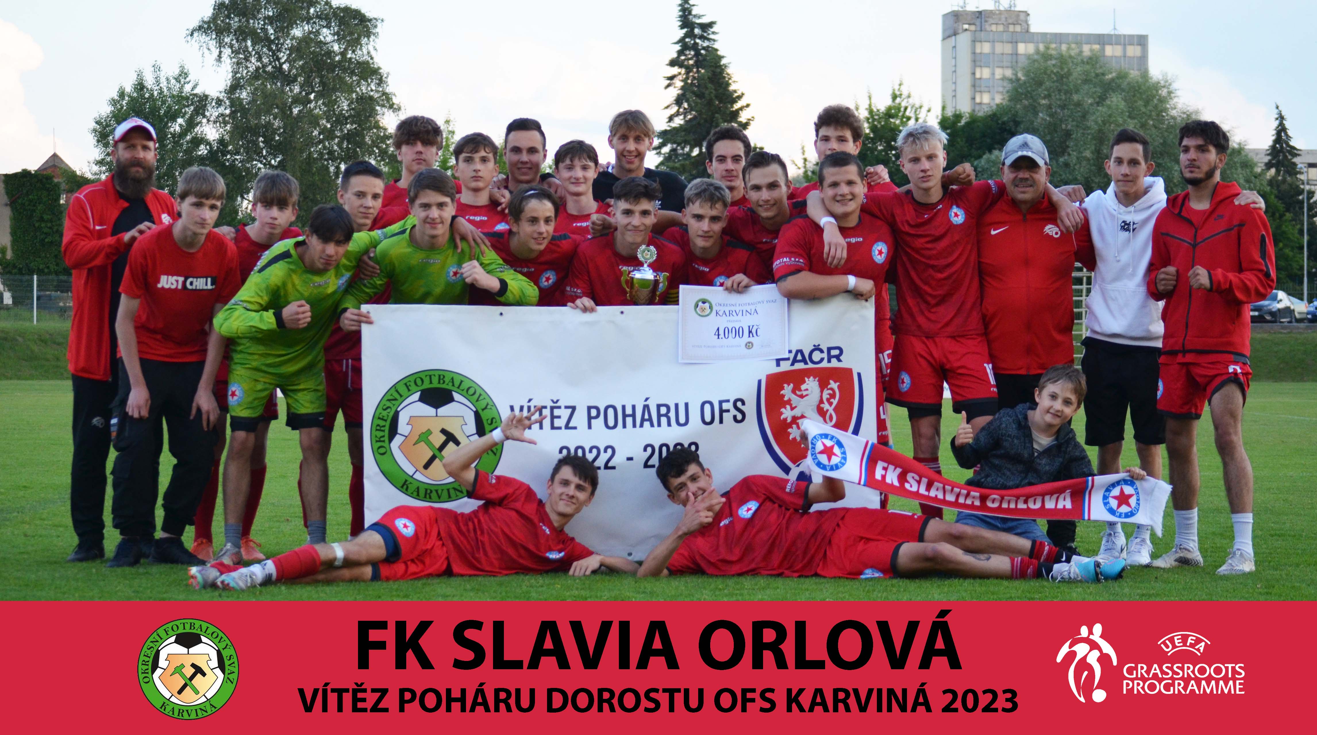 FK Slavia Orlová vítěz Okresního poháru dorostu